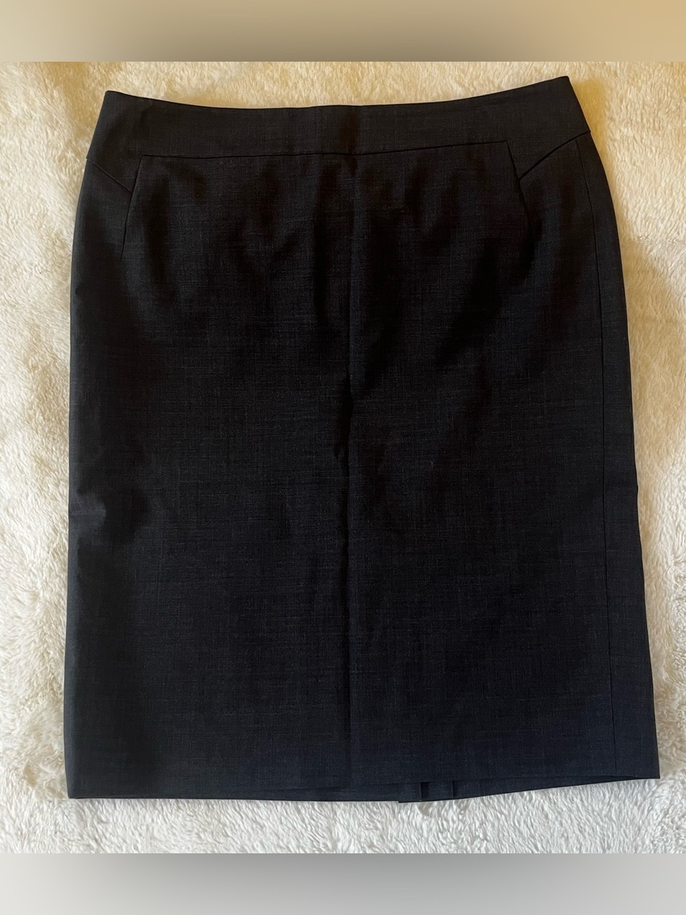 Ann Taylor Classic Charcoal Gray Pencil Skirt